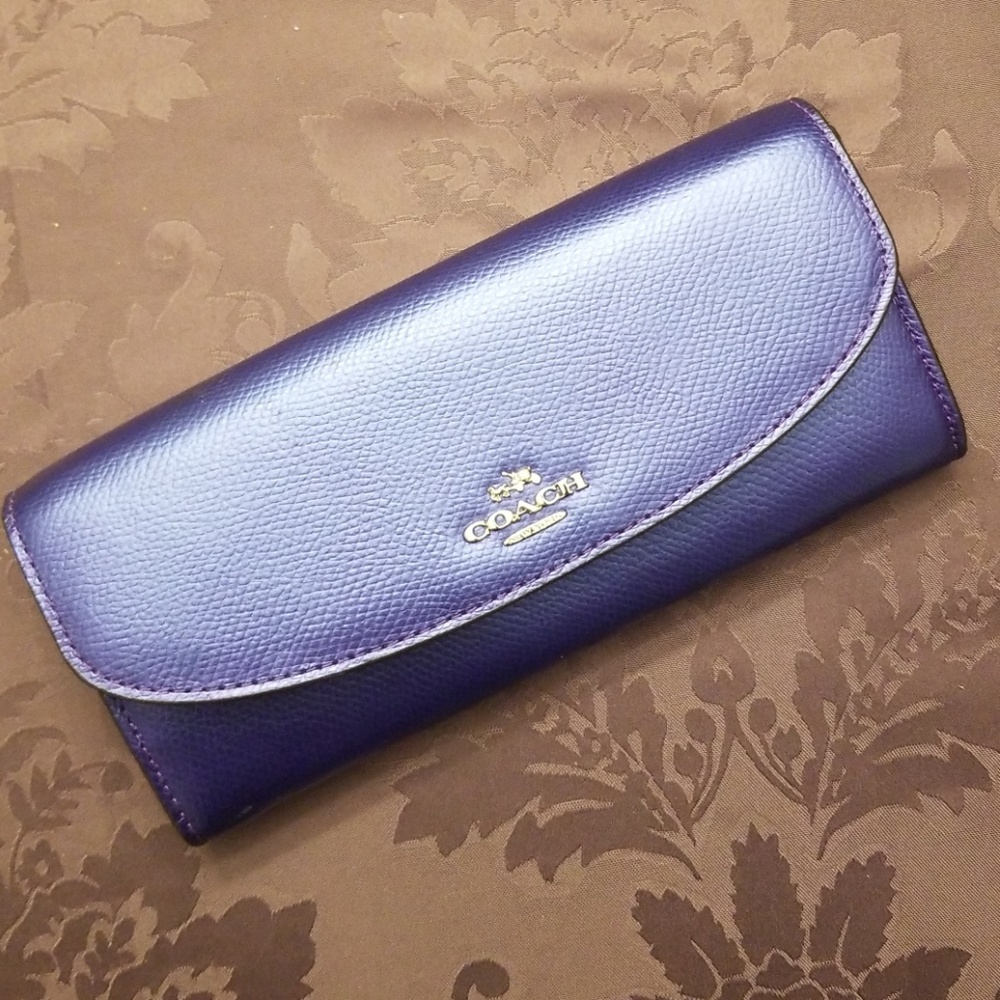 Mermaid blue Coach wallet